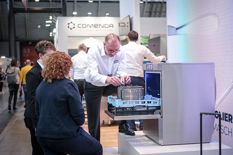 In den Themenhallen der Intergastra waren sowohl namhafte Unternehmen als auch junge Startups vertreten, die sich dort dem Fachpublikum präsentierten. Foto: Landesmesse Stuttgart