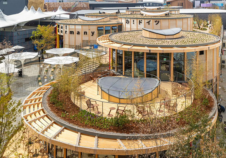 Während der Expo 2025 vom 13. April bis 13. Oktober im japanischen Osaka betreibt im deutschen Pavillon „Wa! Germany“ das Unternehmen 78 Degrees das offizielle Restaurant „Oishii! Germany“. Foto: German Pavilion / Hotaka Matsumura